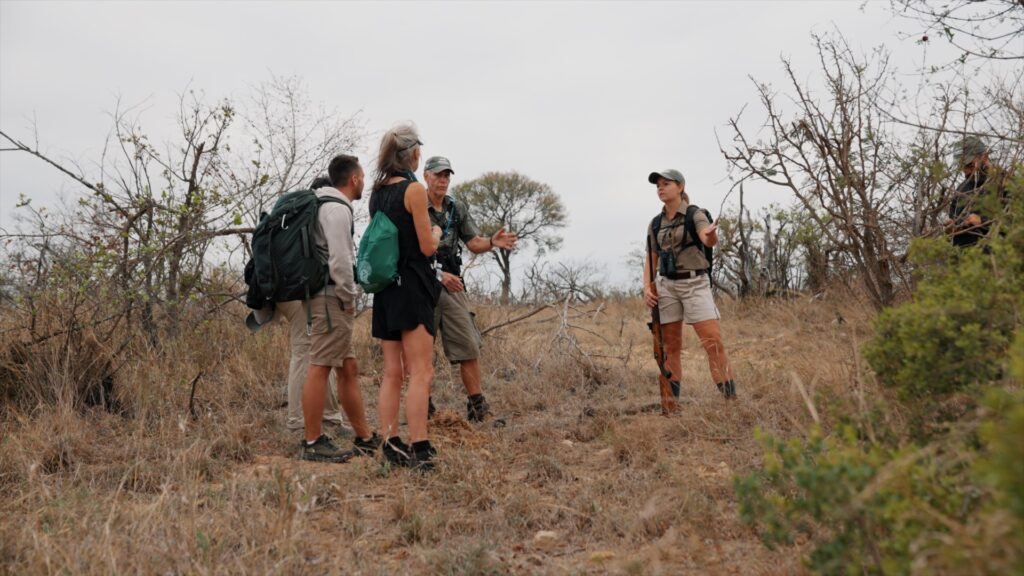 Daphne guiding walking safari